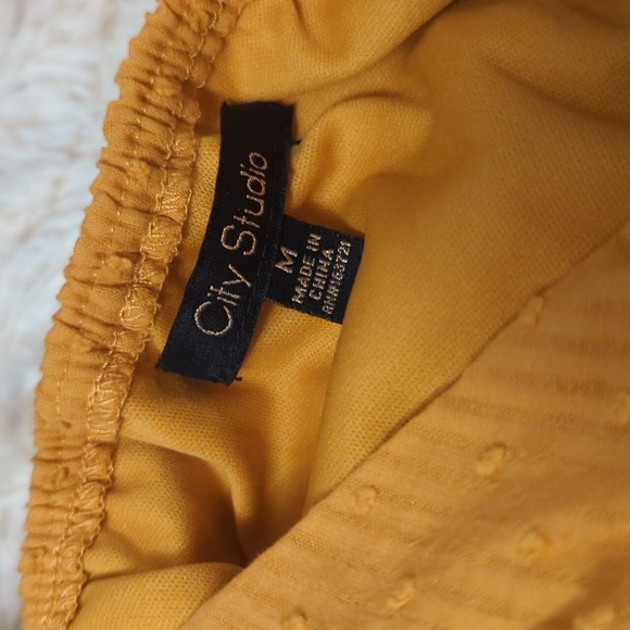 Mustard sundress with bows - Picture 2 of 3